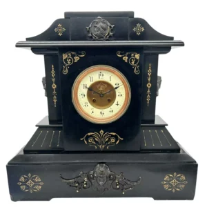 Cute Victorian False Slate Mantle Clock, ca 1890