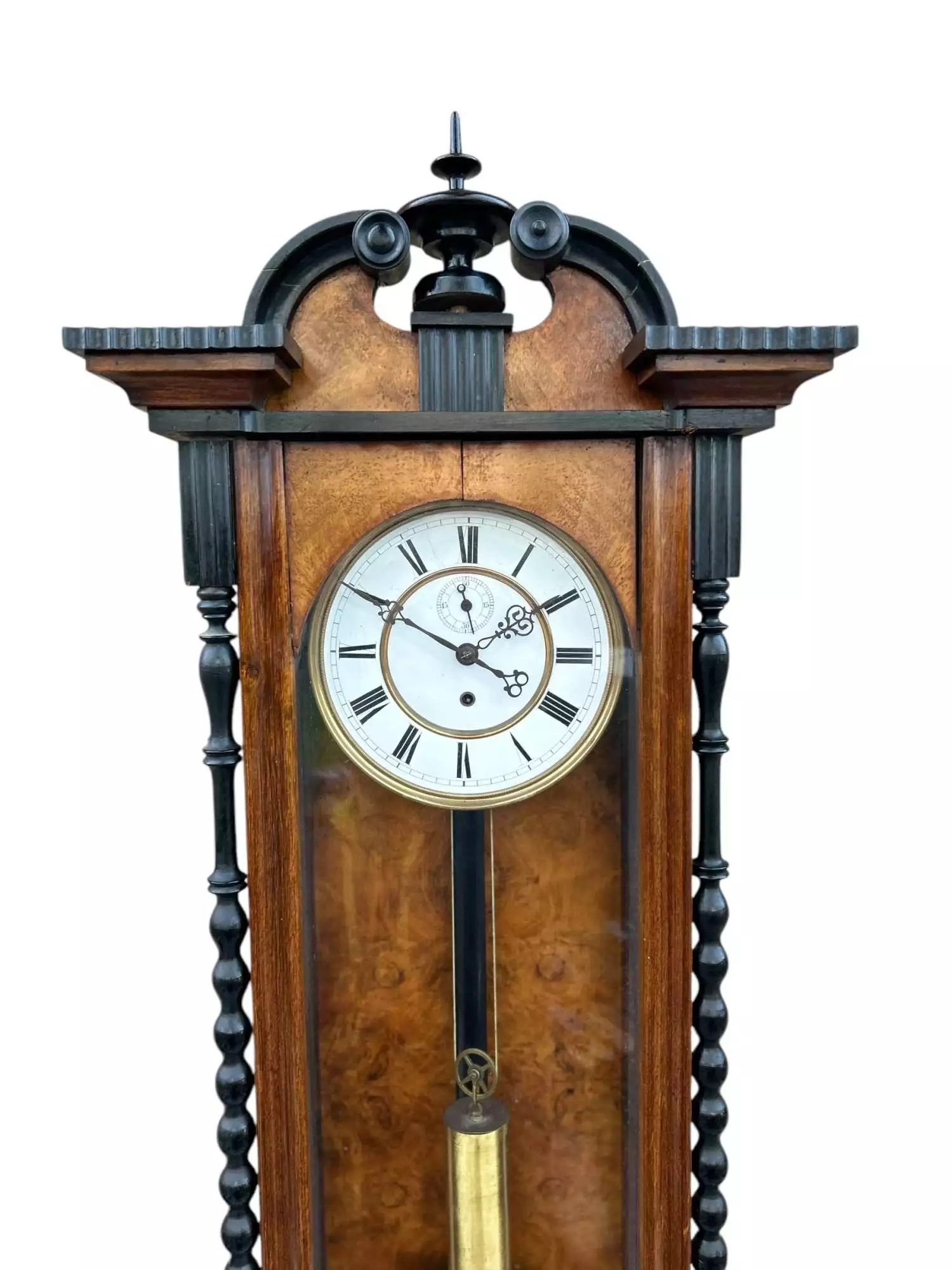 Wonderful single weight Vienna Regulator Wall clock, ca 1880, view 7