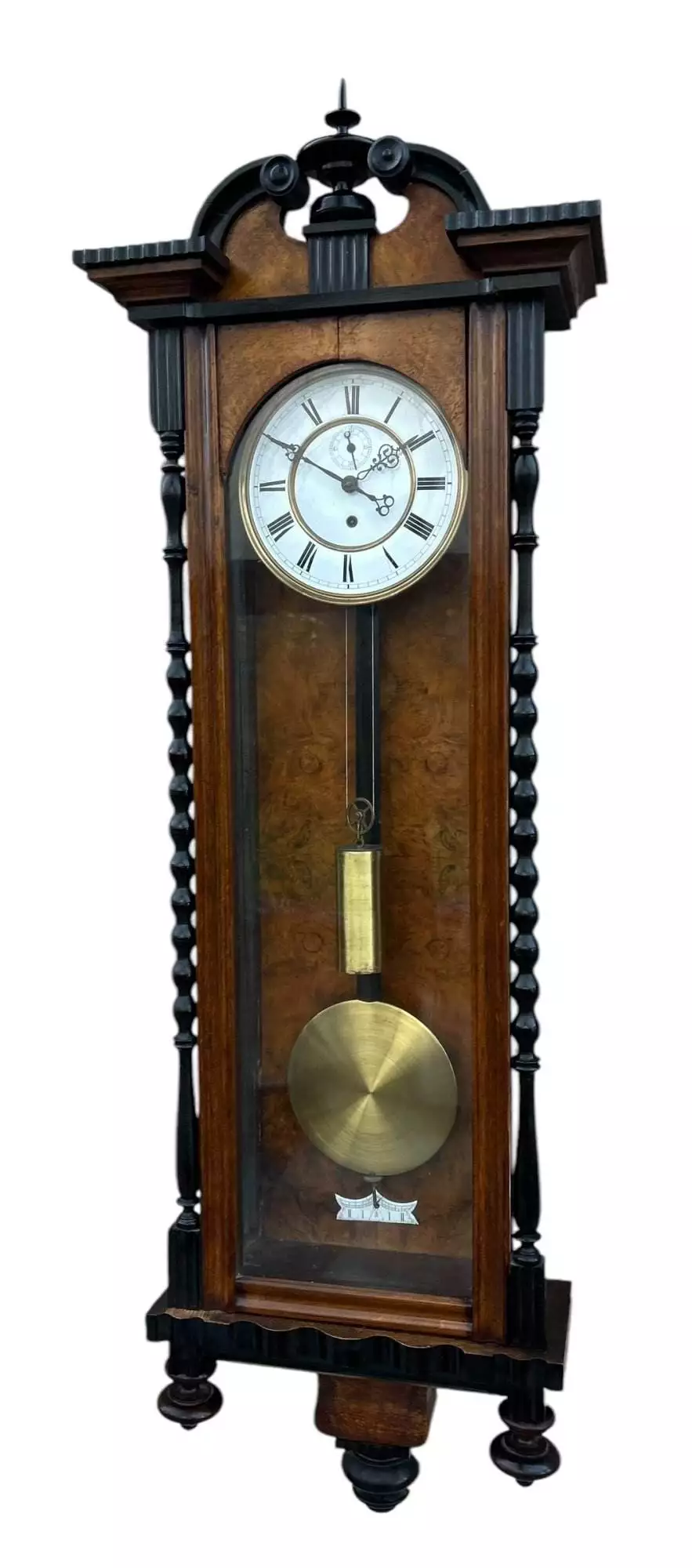 Wonderful single weight Vienna Regulator Wall clock, ca 1880, view 6