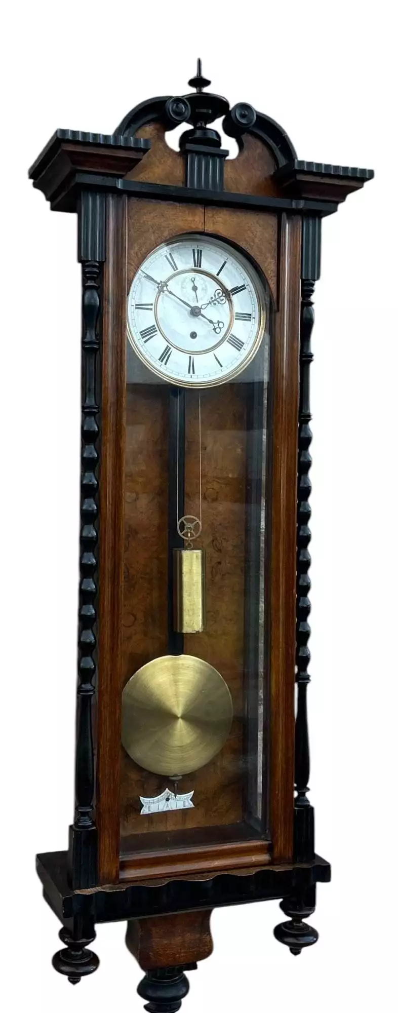 Wonderful single weight Vienna Regulator Wall clock, ca 1880, view 5