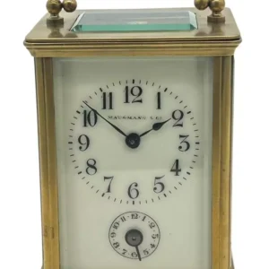 Exquisite Antique French 8 day Carriage clock with Alarm feature, ca 1900