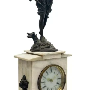 Wonderful French Figural Mantel Clock, ca1960, view 2