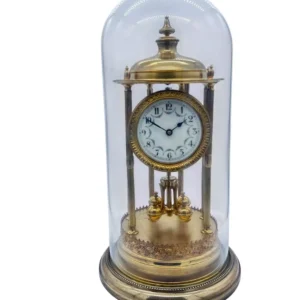 Photoroom_038_20241206_073526 Outstanding Bandstand Ormolu German Torsion Clock Anniversary Clock -Mantel Clock C1900, view 2