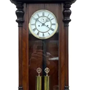 Stunning Antique Kienzle Twin Weight Vienna Regulator Walnut & Ebonized case Wall Clock