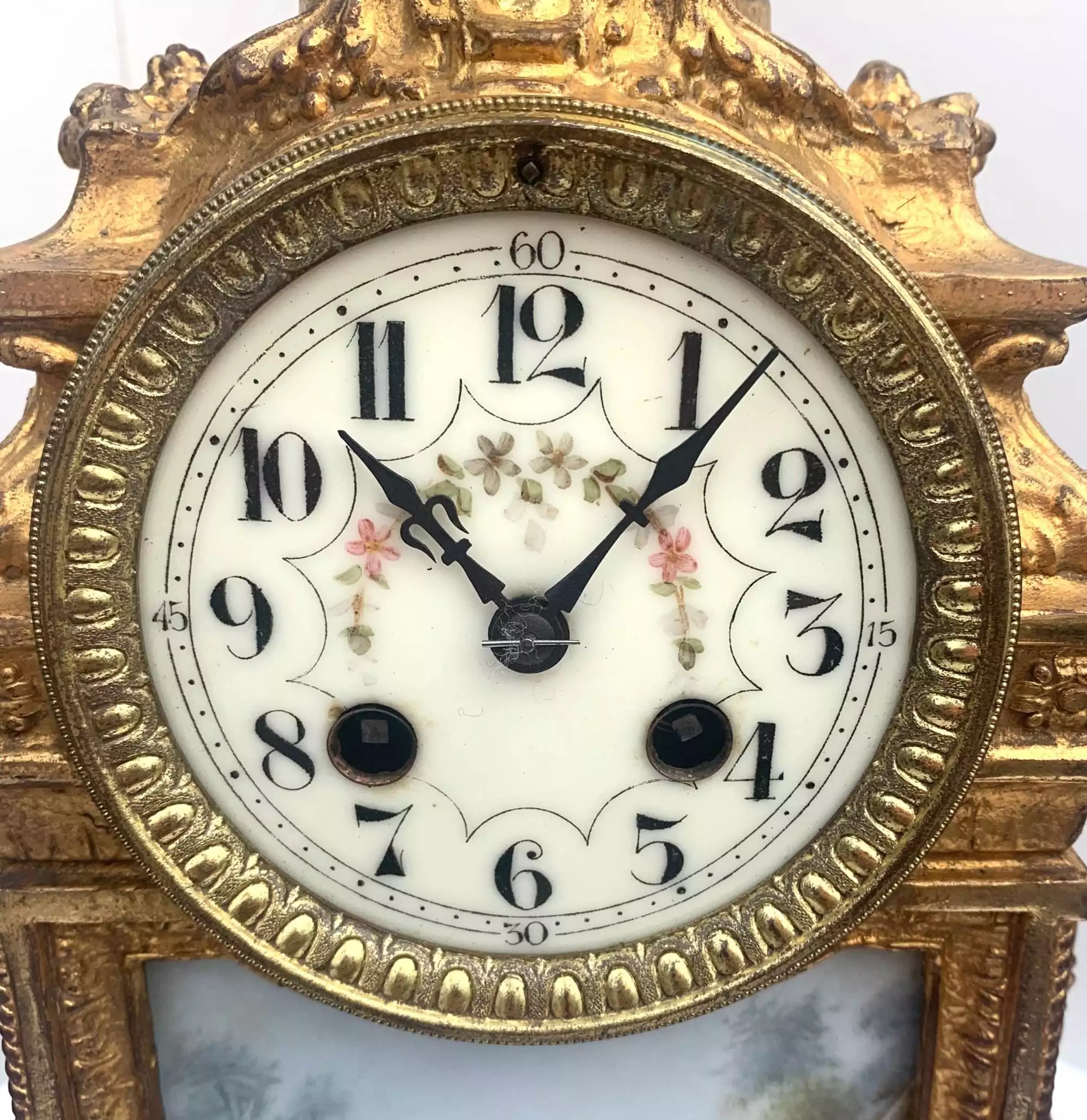 Fine Antique French Ormolu Bronze Mantel Clock - Striking 8-Day Mantle Clock c1900, view 5