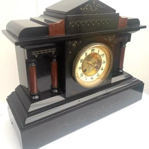 Superb Antique French Mahogany 8-Day Mantel Clock French Striking Bracket Clock With Gallery Top