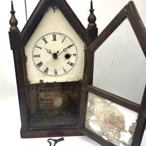 Superb Antique German Ebony 8-Day Mantel Clock Gong Striking Bracket Clock by Lenzkirch