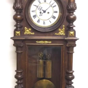 Antique Caddy Top Double Fusee Mantel Clock by John Tickell Crediton