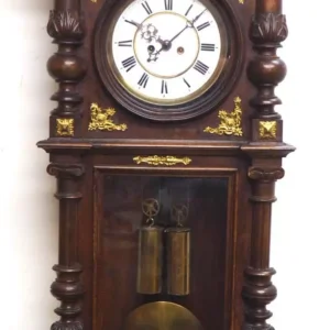 Antique Caddy Top Double Fusee Mantel Clock by John Tickell Crediton, view 2