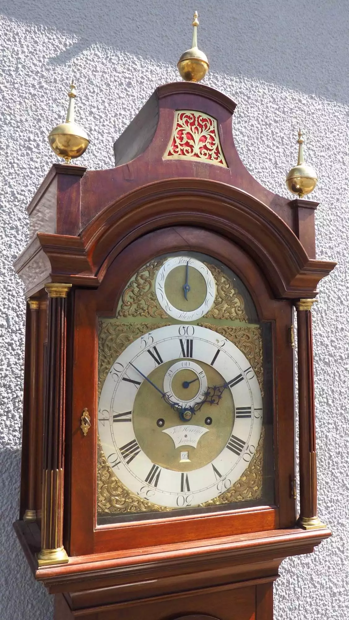 Antique French 8-Day Carriage Clock Unusual Masked Dial Case with Enamel Dial, view 3