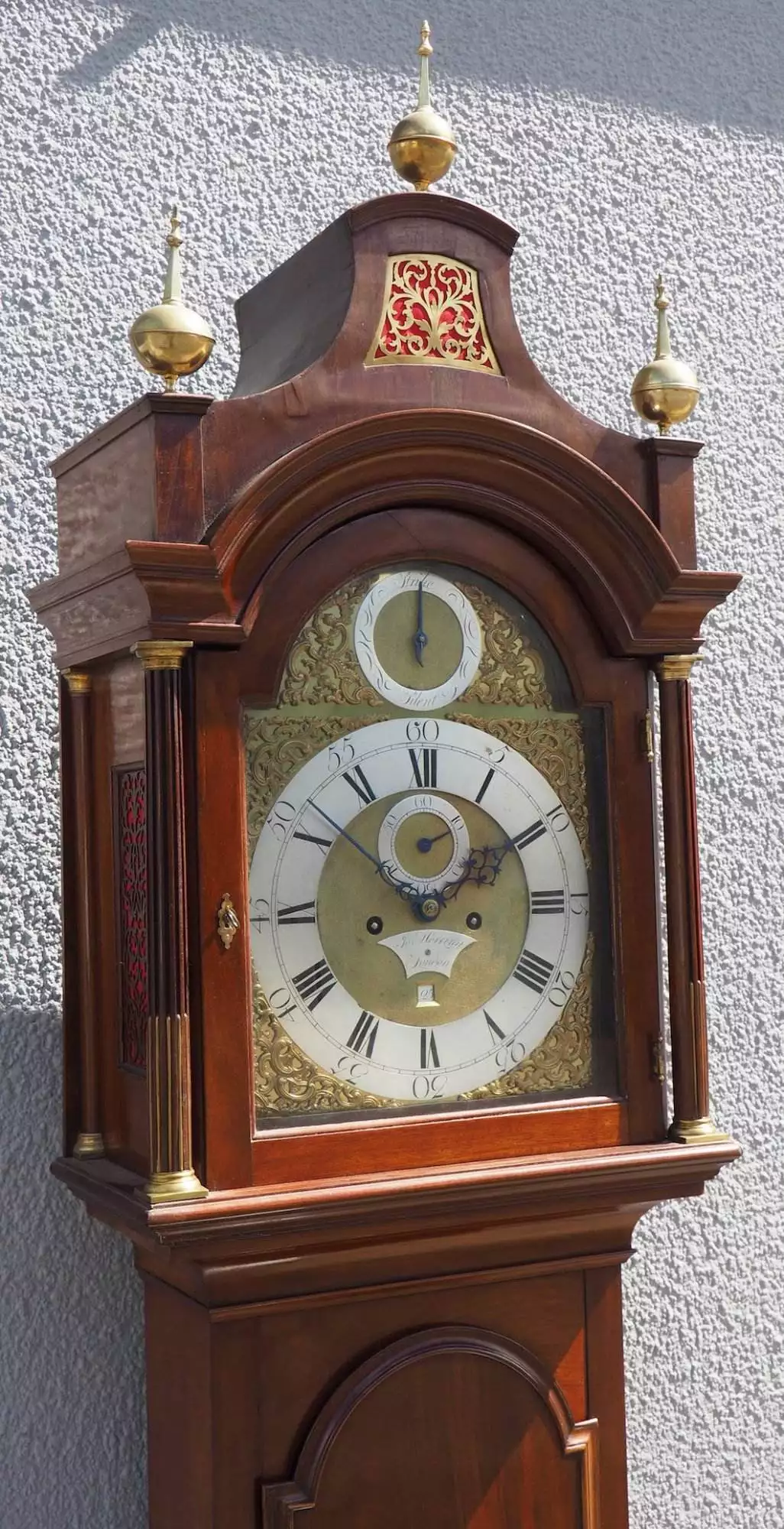 Antique French 8-Day Carriage Clock Unusual Masked Dial Case with Enamel Dial, view 2