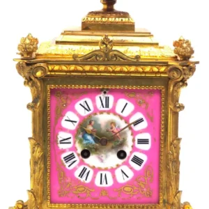 Antique English Walnut 8 Day Twin Fusee Bracket Clock 8-Day Striking Double Fusee Mantel Clock By Roskin Liverpool