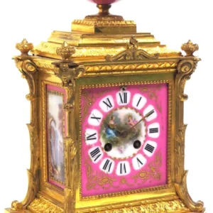 clock-image-202404-159 Antique English Walnut 8 Day Twin Fusee Bracket Clock 8-Day Striking Double Fusee Mantel Clock By Roskin Liverpool, view 2