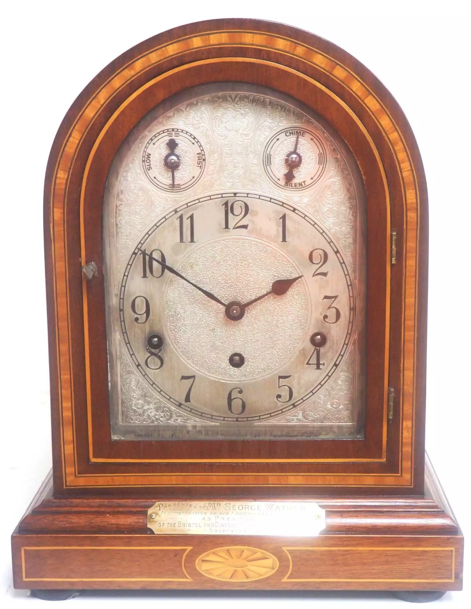 Antique Musical Westminster Chime Bracket Clock 8 Bell Triple Fusee Roskell Liverpool, view 3