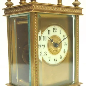 Rare BHA 400-Day Torsion Clock German Anniversary Clock Mantel Clock C1900