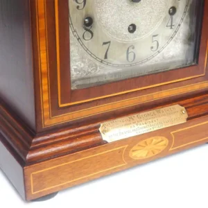 clock-image-202404-225 Impressive Rare Hermle Vienna Wall Clock 8 Day Weight Driven Striking Wall Clock, view 2