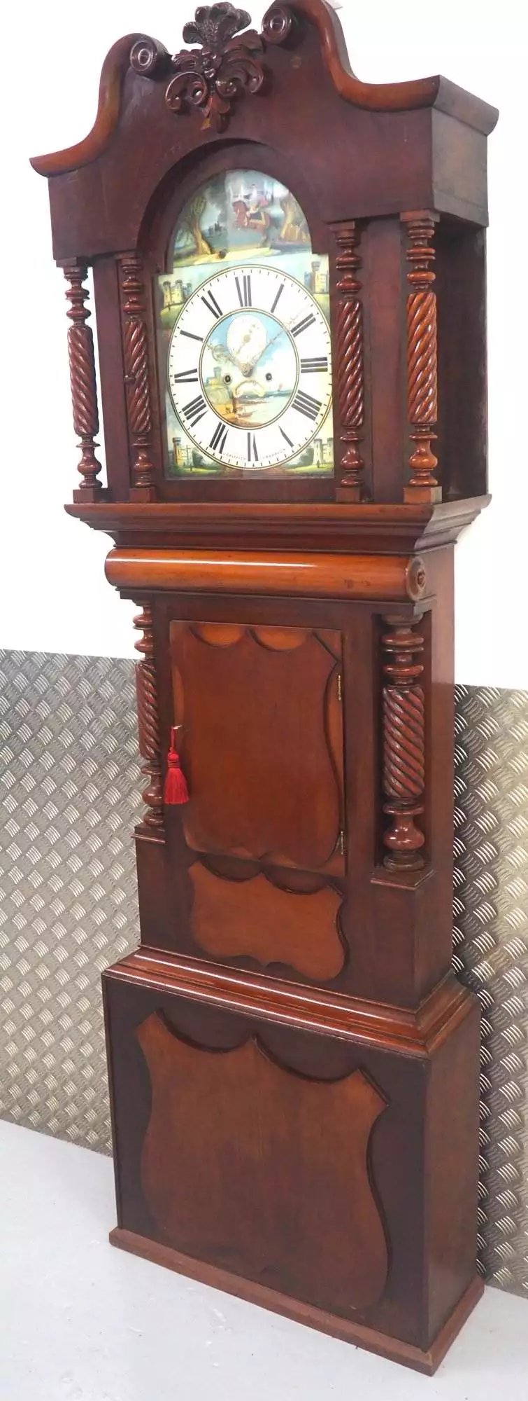 Interesting Antique German Oak 8-Day Mantel Clock Quarter Striking Bracket Clock by W&H, view 9