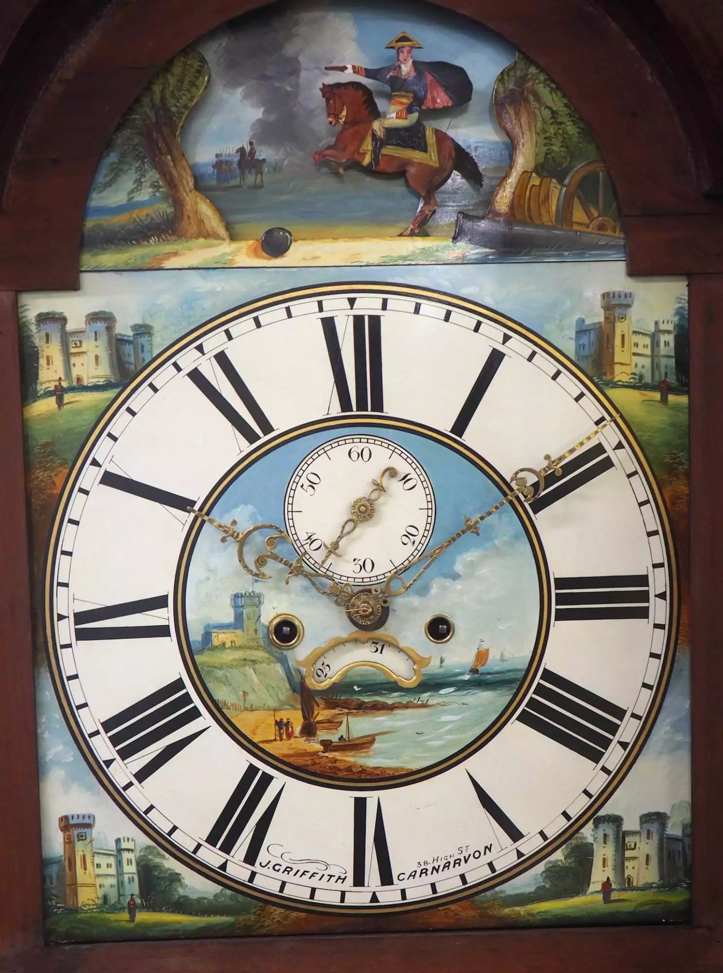 Interesting Antique German Oak 8-Day Mantel Clock Quarter Striking Bracket Clock by W&H, view 5