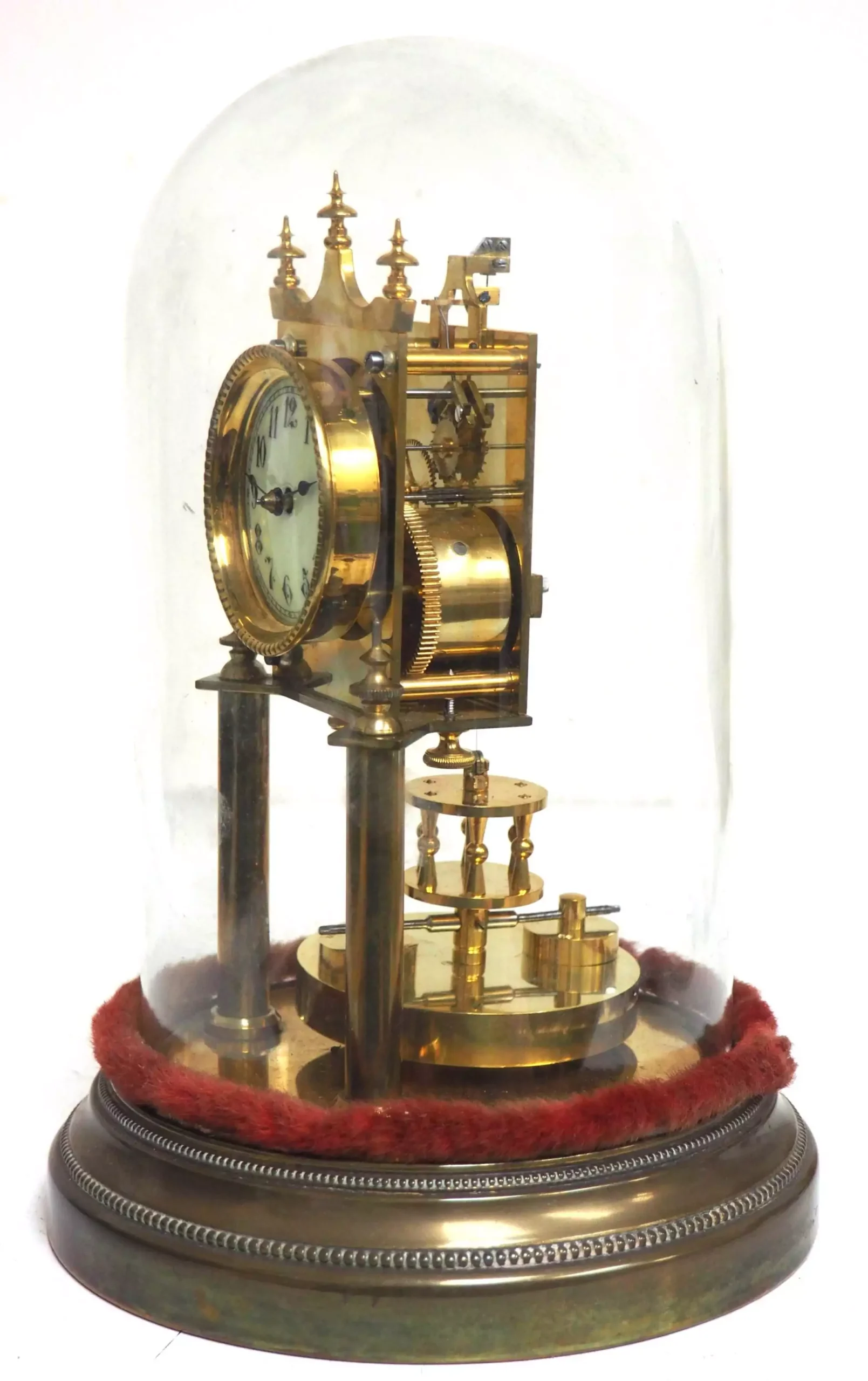 Interesting Antique German Oak 8-Day Mantel Clock Quarter Striking Bracket Clock by W&H, view 2
