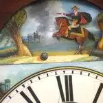 Antique Ormolu Bronze Mantel Clock Trumpet Playing Child Solid Bronze Bell Striking 8-Day Mantle Clock, view 3