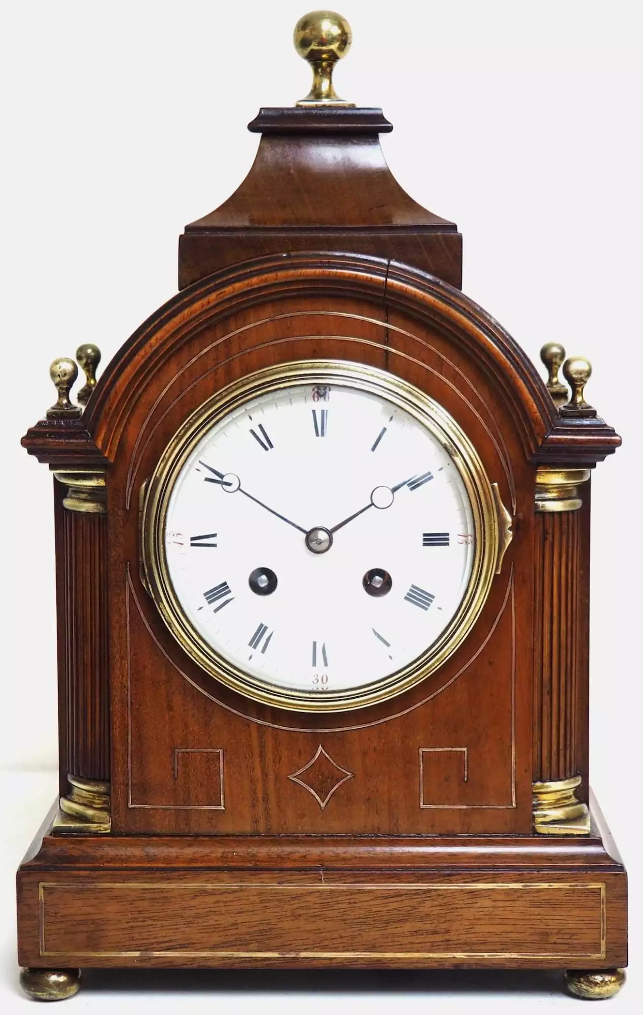 Antique mahogany bracket clock