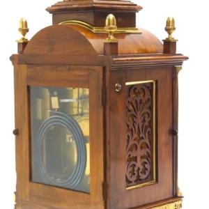 Fantastic American Gingerbread Mantel Clock, Antique 8 Day Striking Mantle Clock By Ansonia, view 2