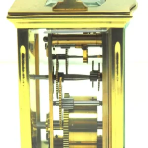 Antique English 8 Day Twin Fusee Bracket clock 8-Day Striking Double Fusee Mantel Clock by H J Wallis