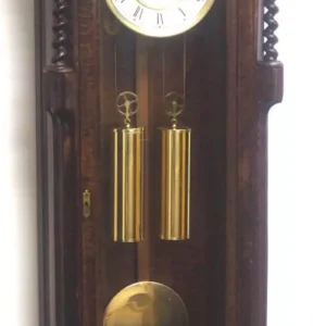 Fine English Longcase Clock Prince Hunslett 8-Day Striking Grandfather Clock Solid Mahogany & Oak Case