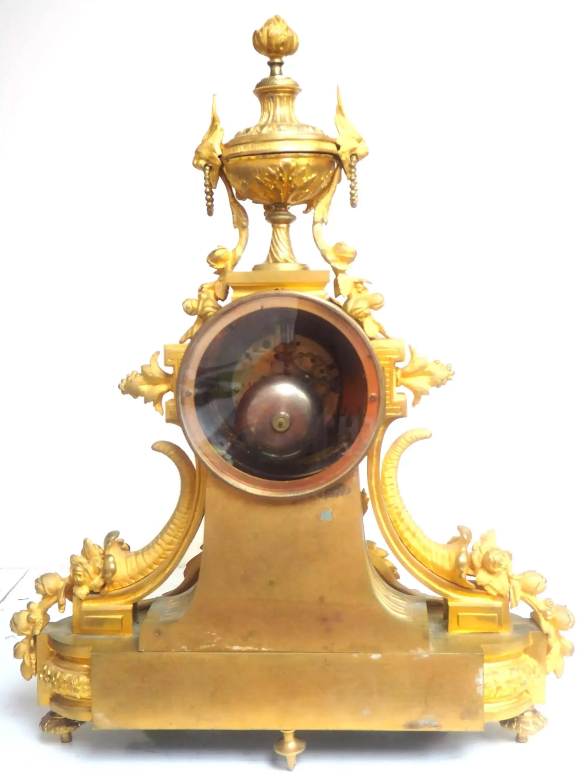 Rare London Verge Bell Top Bracket Clock - Double Fusee Verge Clock By William Strong London, view 13