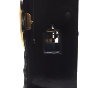 Antique Striking French 8-Day Carriage Clock Unusual Masked Dial Case with Enamel Dial