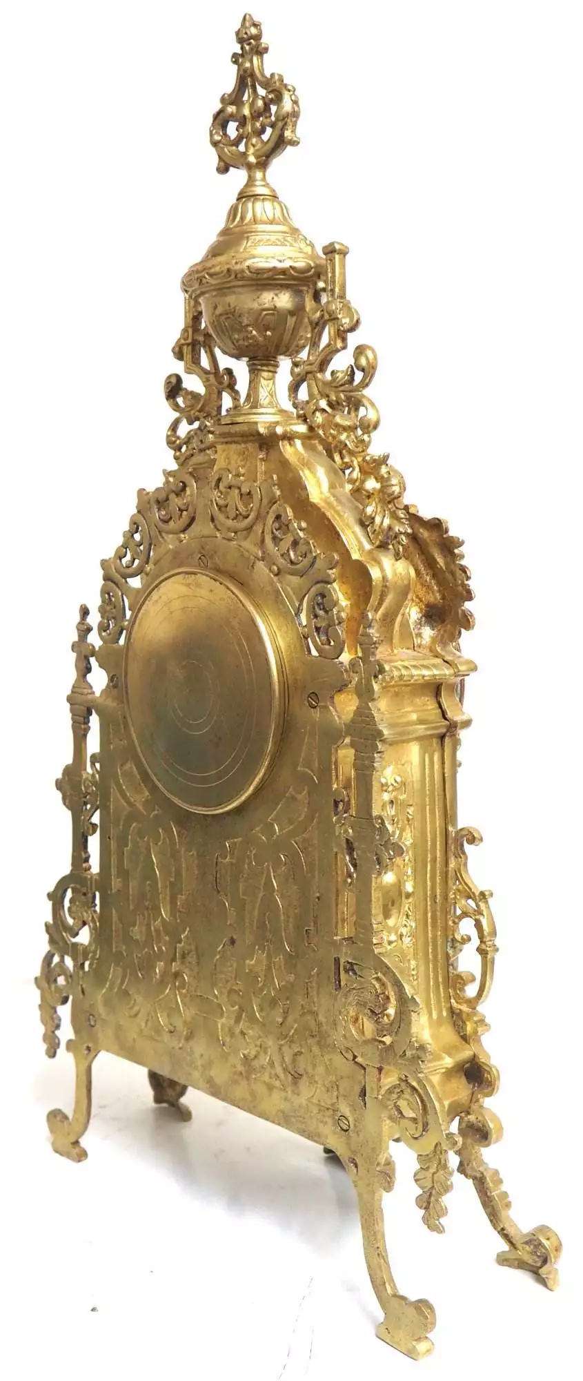 Rare London Verge Bell Top Bracket Clock - Double Fusee Verge Clock By William Strong London, view 8