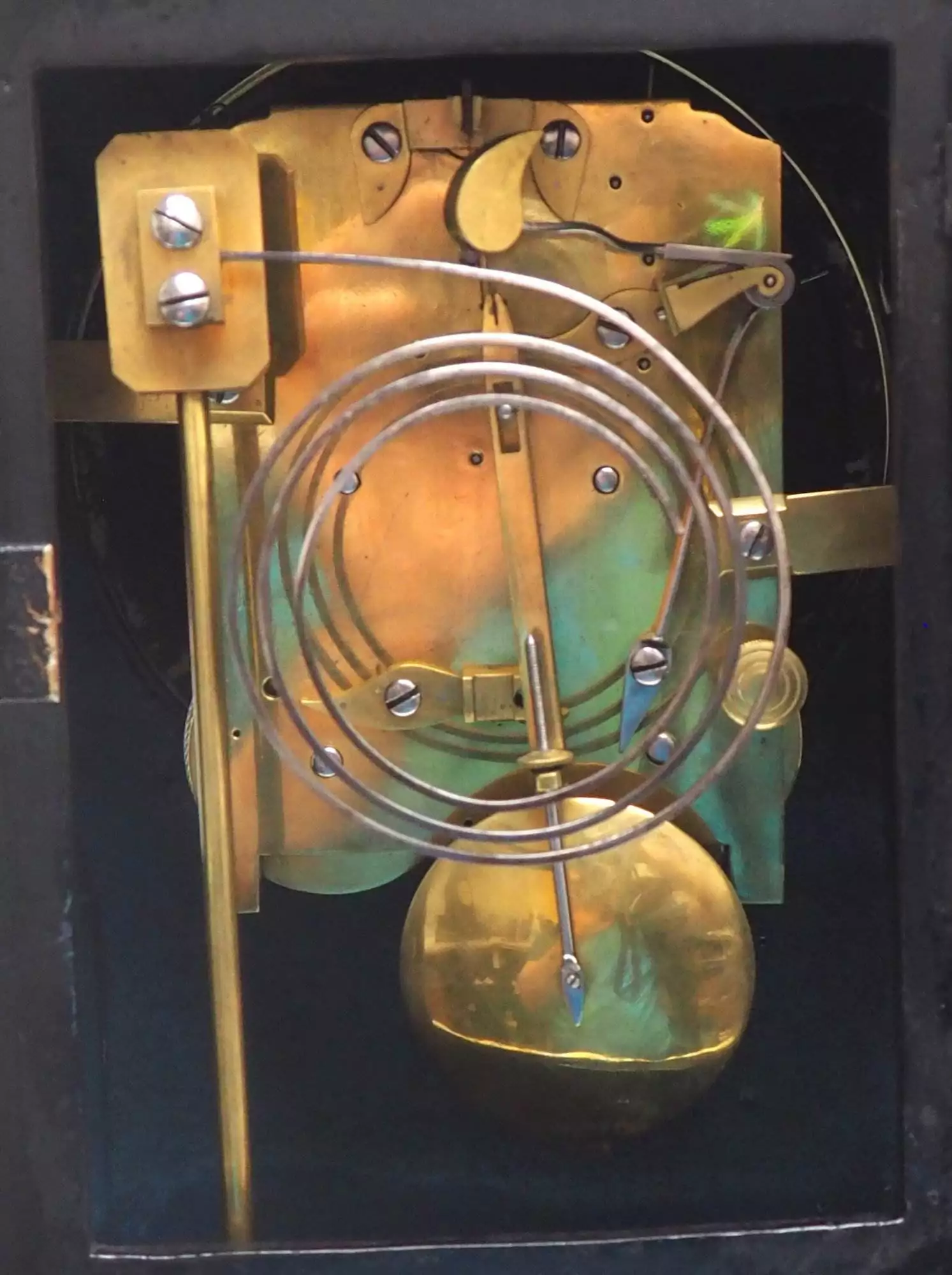 Rare London Verge Bell Top Bracket Clock - Double Fusee Verge Clock By William Strong London, view 7