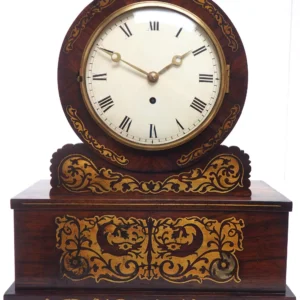 Rare London Verge Bell Top Bracket Clock - Double Fusee Verge Clock By William Strong London, view 2