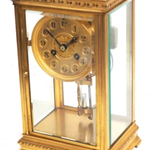 clock-image-202404-511 Fine Antique French 8-Day Combination Thermometer, Clock & Barometer Carriage Clock Timepiece C1890 By Charles Frodsham, view 2