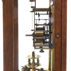 Incredible Art Nouveau Figural Mantel Clock Set 8 Day Striking mantle Clock