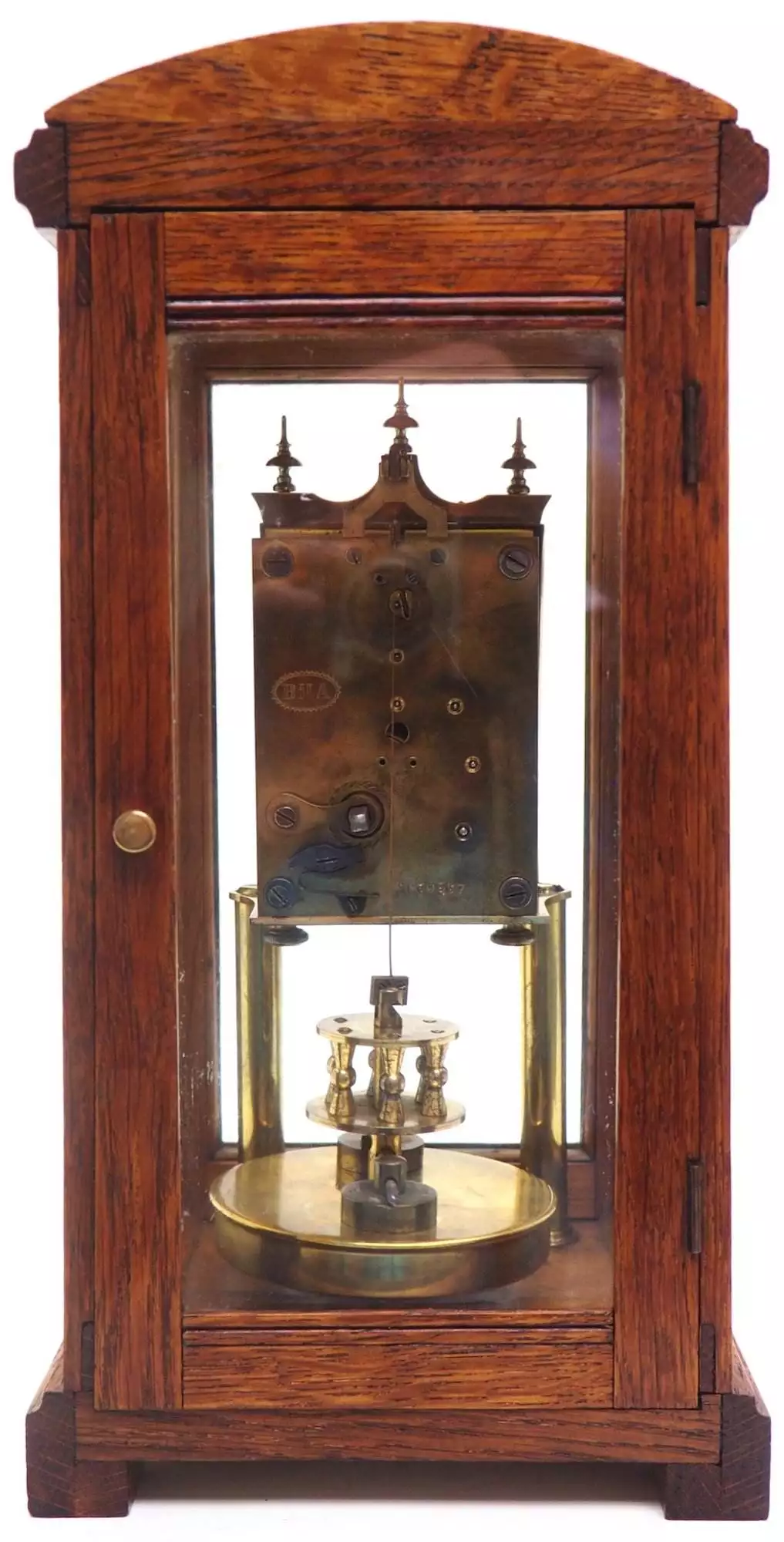 Incredible Art Nouveau Figural Mantel Clock Set 8 Day Striking mantle Clock, view 8