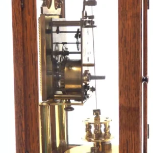 Incredible Art Nouveau Figural Mantel Clock Set 8 Day Striking mantle Clock, view 2