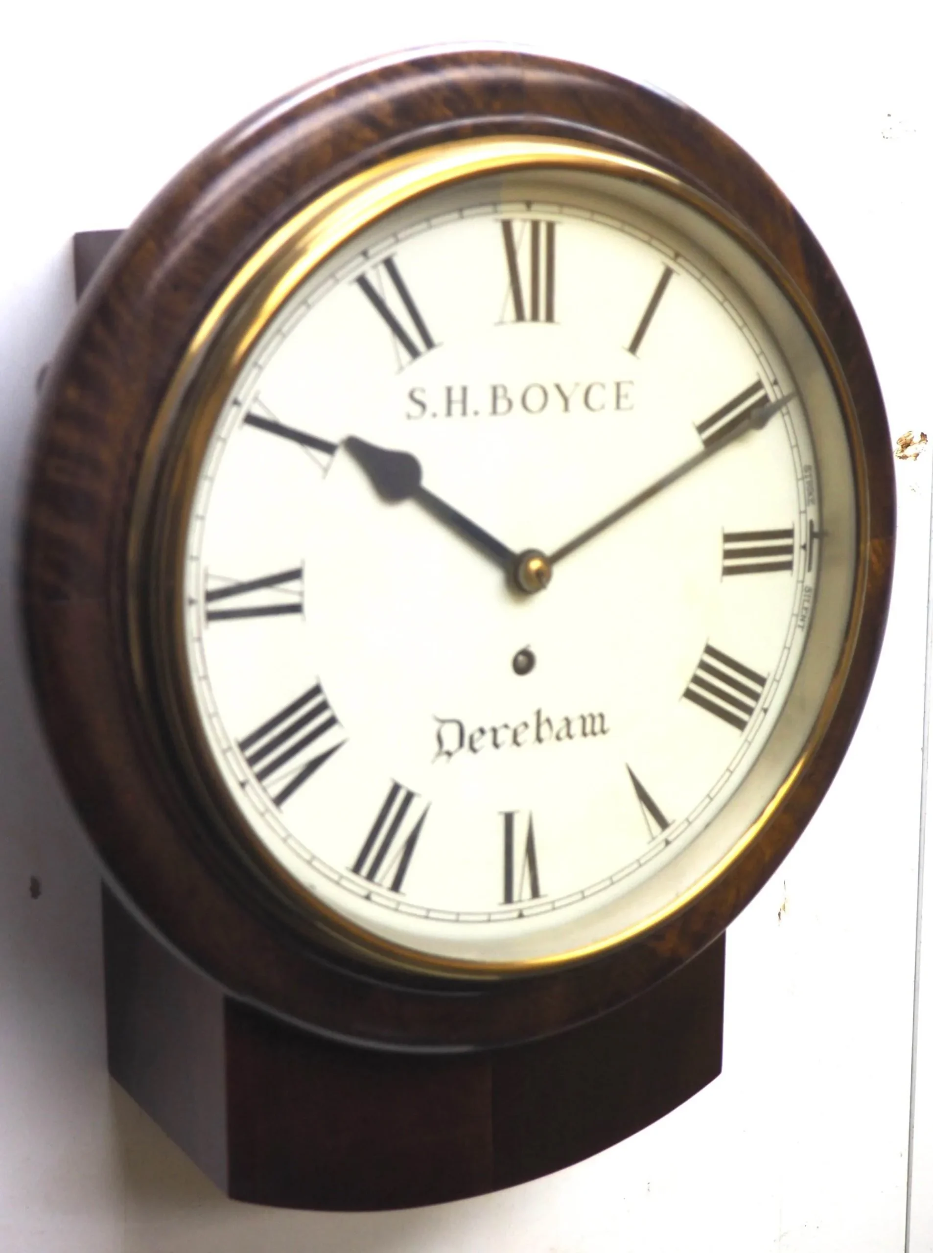 Lenzkirch Carved Bracket Clock, Oak Cased Striking 8-Day Mantle Clock, view 2