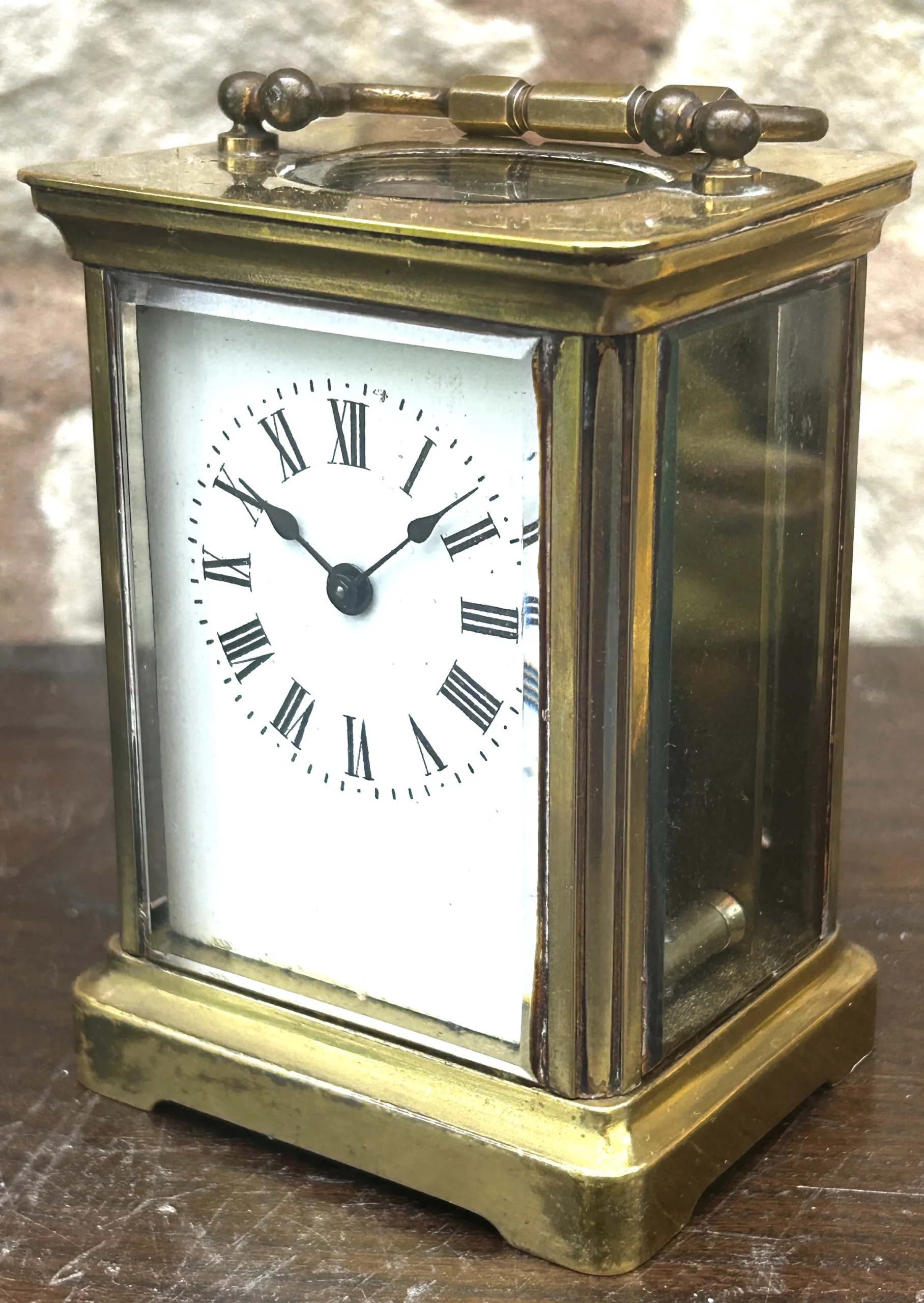 Incredible Rosewood Mini drop dial Clock Fusee movement, view 4