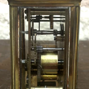 Incredible Rosewood Mini drop dial Clock Fusee movement, view 2