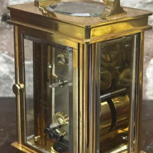 Stunning Rare Blue Coalport Porcelain Mantle Clock, ca 1850