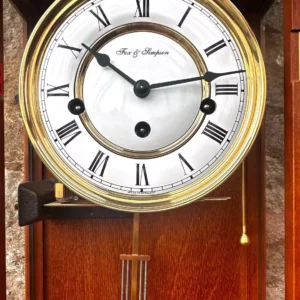 Lovely Vintage German Violota 400-Day Torsion Clock German Anniversary Clock, view 2