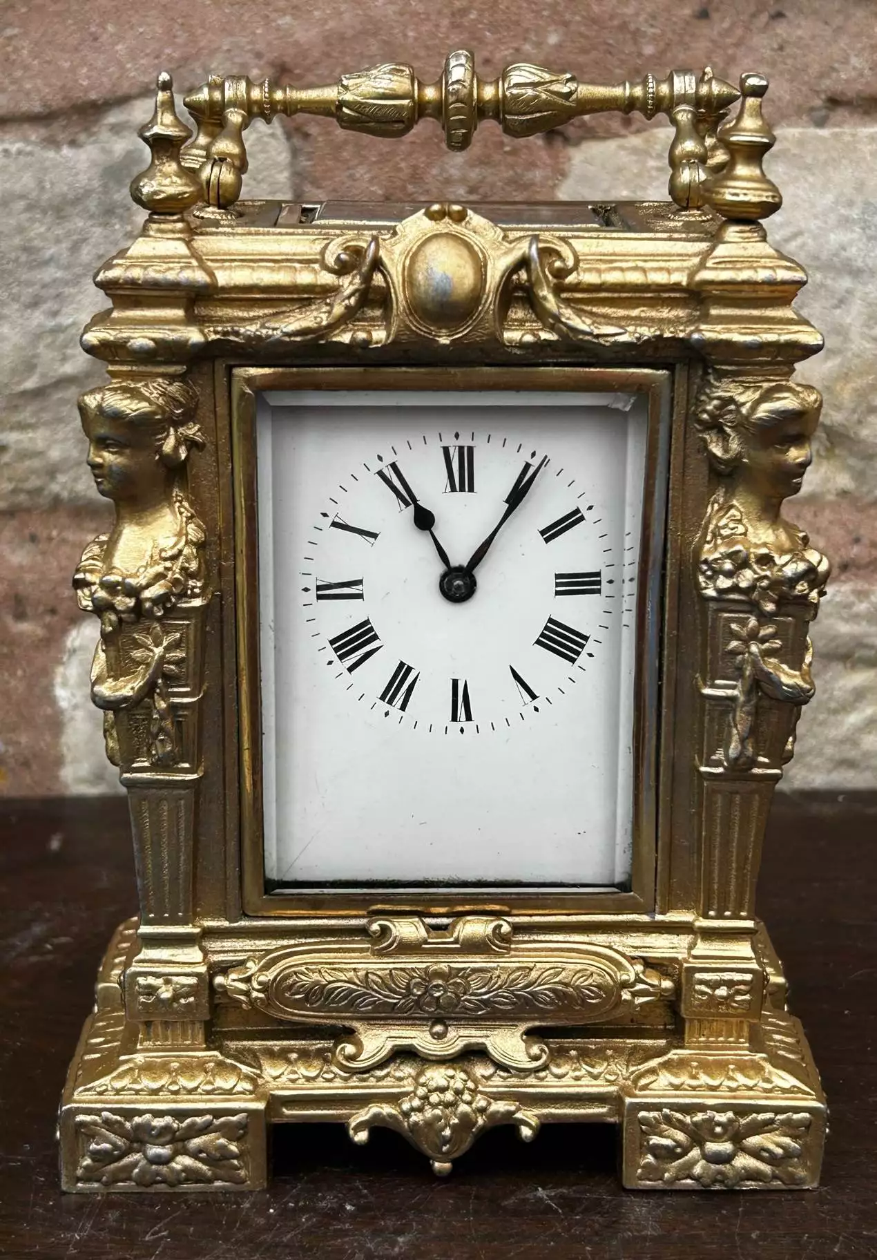 Architectural Slate Mantle clock, Rare movement - 8 Day bell striking, view 7