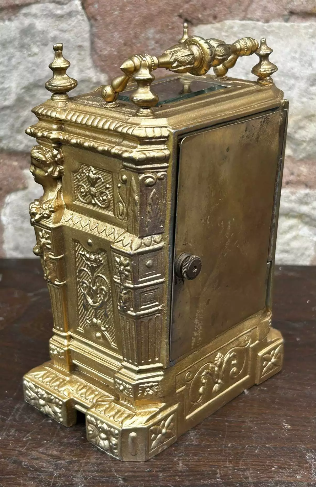 Architectural Slate Mantle clock, Rare movement - 8 Day bell striking, view 3