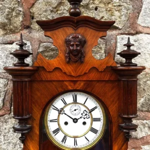 Fabulous Antique Lancet Mantle Clock, 8 day bell striking