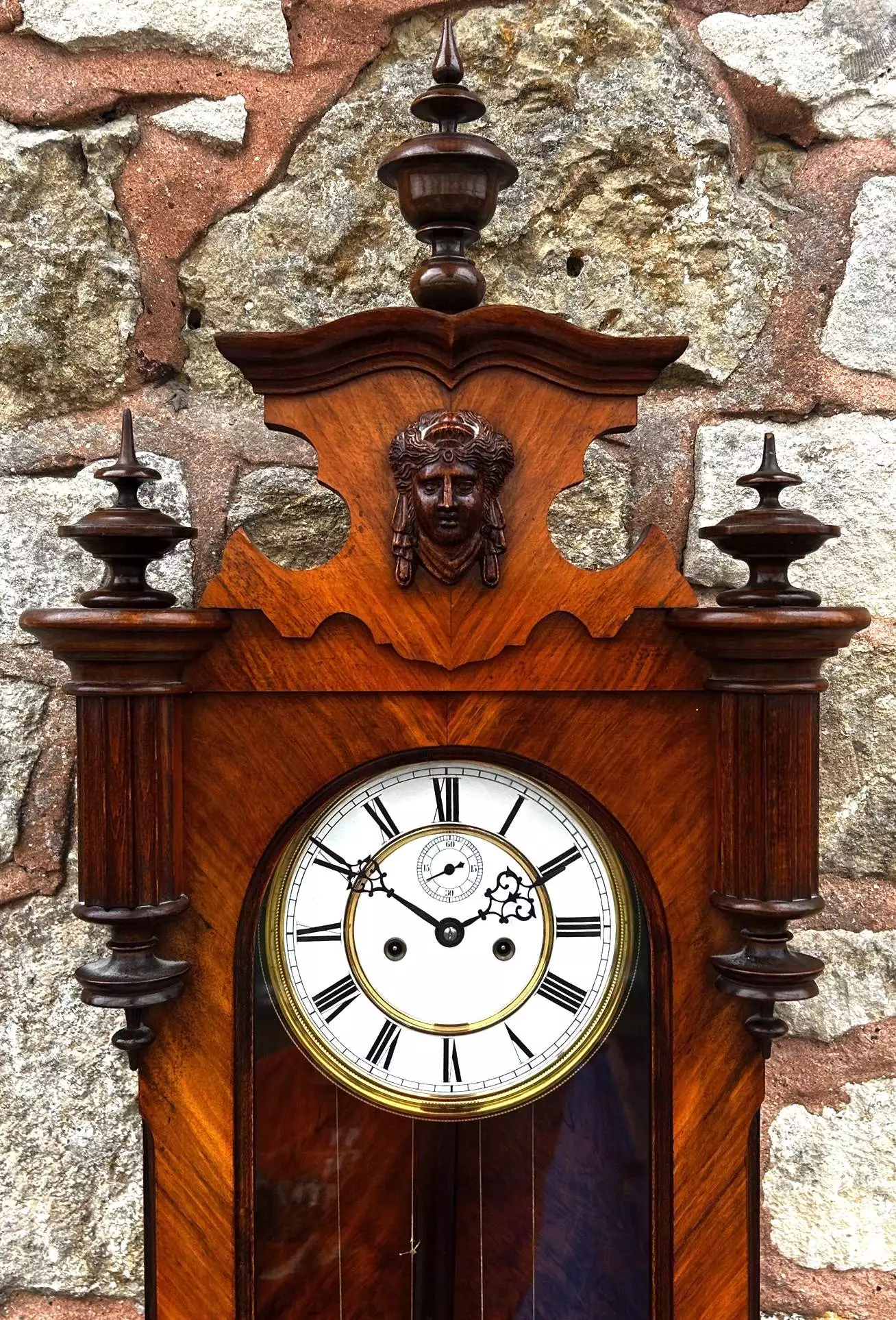 Fabulous Antique Lancet Mantle Clock, 8 day bell striking