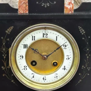 Incredible Large Antique French 8-Day Repeater Carriage Clock C1890, With Floral Decoration