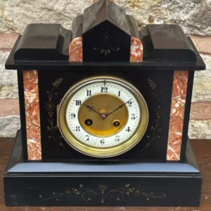 Incredible Large Antique French 8-Day Repeater Carriage Clock C1890, With Floral Decoration, view 2