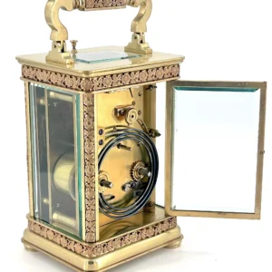 Amazing Quality Masked Dial Carriage Clock Antique French 8-Day Carriage Clock C1880