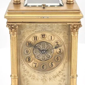Amazing Quality Masked Dial Carriage Clock Antique French 8-Day Carriage Clock C1880, view 2